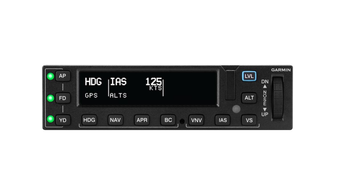 The new Garmin GFC 600 autopilot is designed to interface with G500/600 displays and also some third-party displays, instruments and navigation sources.