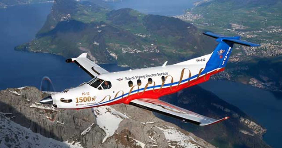Pilatus delivered its 1,500 PC-12 to long-time user Royal Flying Doctor Service of Australia which currently operates 33 of the turboprop singles.