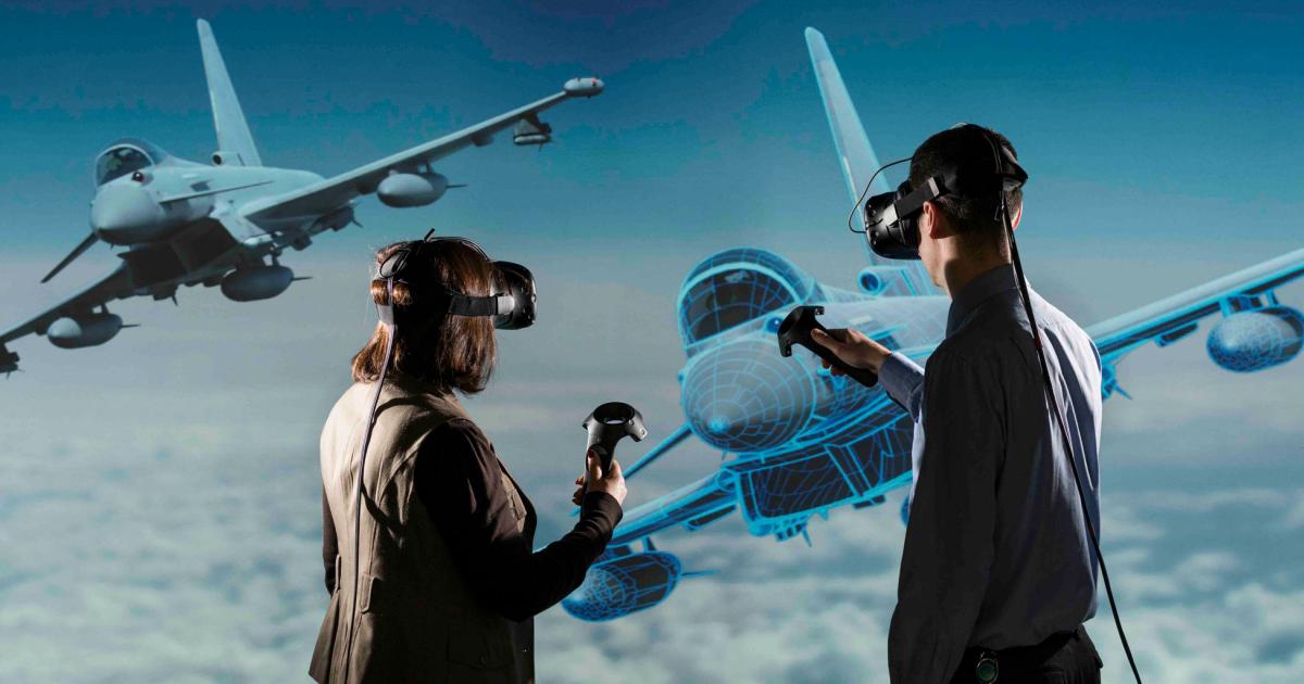 Virtual and augmented reality technology is used to create a fully immersive 3D environment for engineers and pilots. (Photo: BAE Systems)