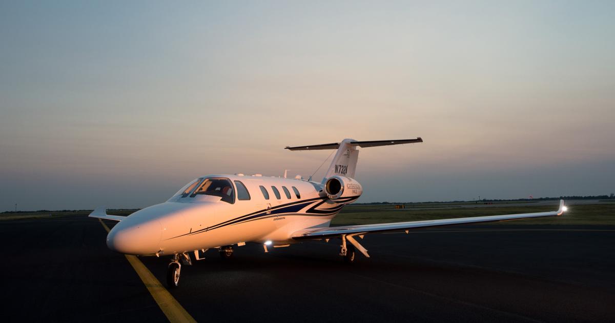 According to JetNet, the inventory of pre-owned business jets is now at its lowest point in 10 years. In the first half of the year, the number of pre-owned business jet transactions increased 5.6 percent, but those aircraft took an average of 12 days longer to sell. (Photo: Textron Aviation)