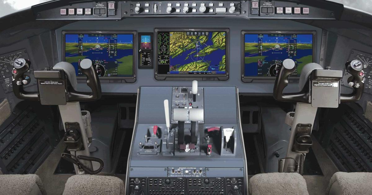 Nextant Aerospace's remanufactured Challenger 604XT will feature the Rockwell Collins Pro Line Fusion touchscreen cockpit, and the Safe Flight AutoPower autothrottle as a fully-integrated option.