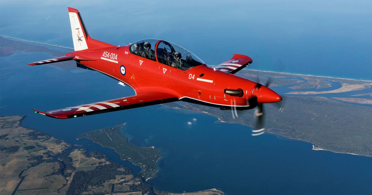 The Republic of Singapore Air Force also trains pilots in Australia using PC-21s. (Photo: Commonwealth of Australia)