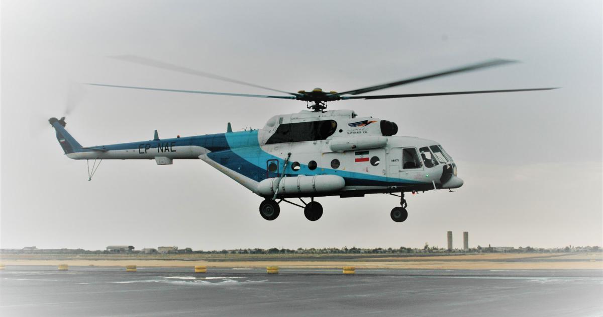  An Iranian-operated Mi-17 at Kish airshow. (Photo: Vladimir Karnozov)