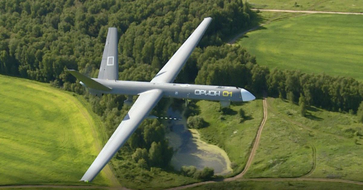The Orion UAV was shown flying at the recent MAKS show—but only in this video. (Image: KT Group)
