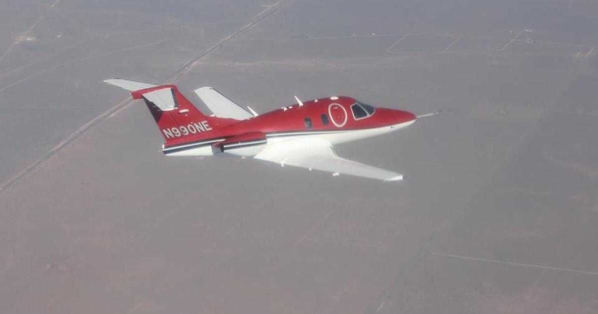 On September 1, One Aviation's Eclipse 700 testbed, an experimental Eclipse 500 fitted with an aerodynamically-conforming version of the planned aircraft’s larger wing, made its maiden flight from the company's headquarters in Albuquerque, New Mexico. (Photo: One Aviation)
