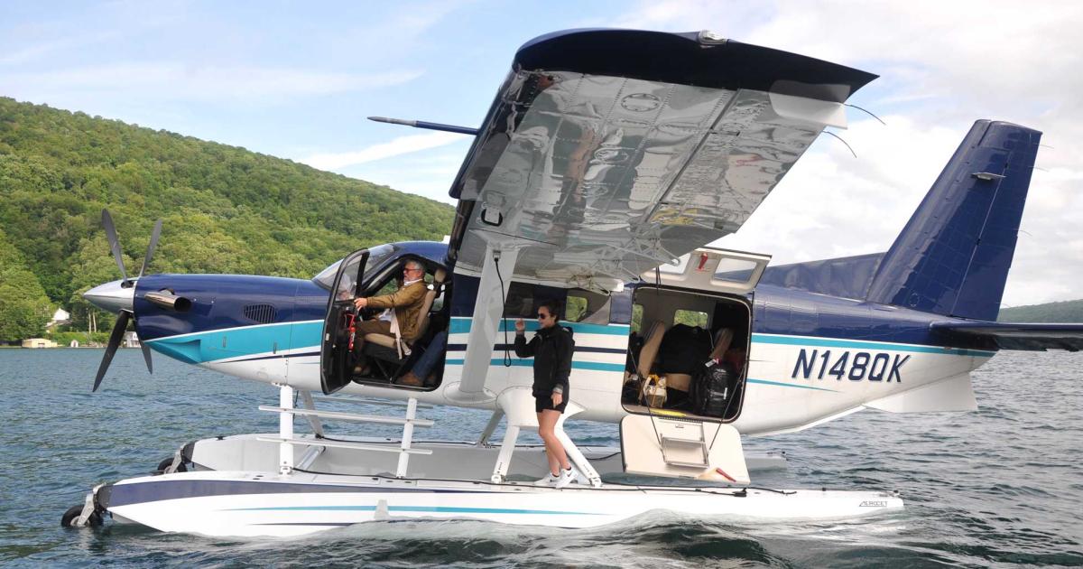 With carbon-fiber Aerocet amphibious floats, Quest’s Kodiak turboprop single adds another dimension to its versatile repertoire. With stable ownership from Japan’s Setouchi Holdings, the company is not in a rush to reveal its next strategic design moves.