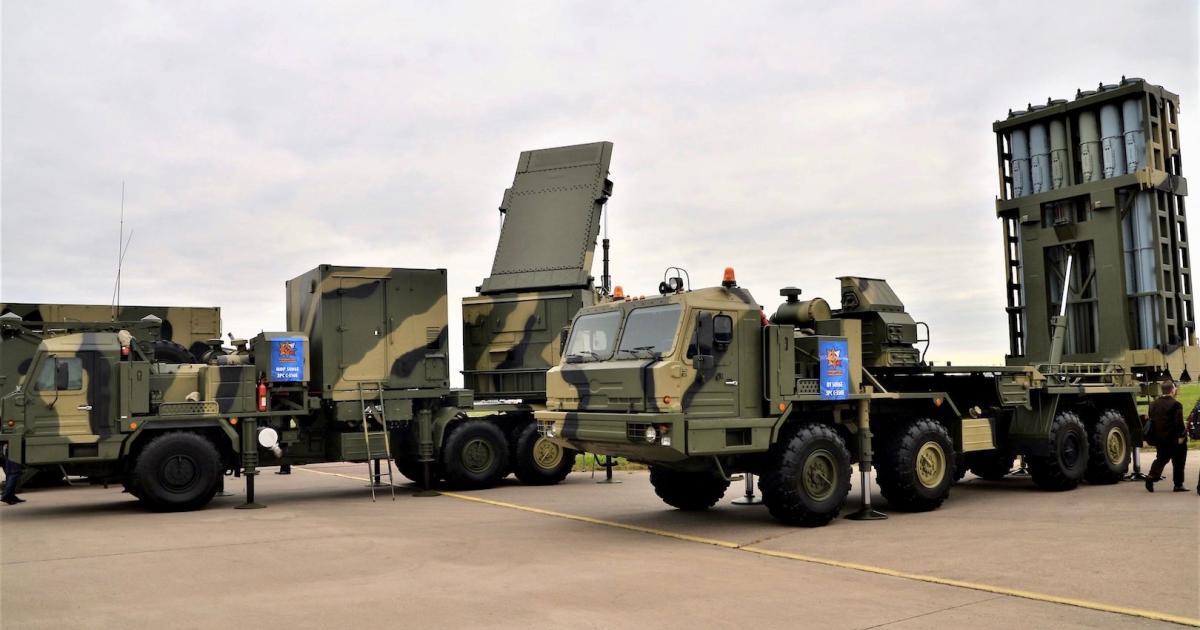 Russia displayed the S-350E Vityaz SAM system at the MAKS Air Show in 2013. (Photo: Vladimir Karnozov)