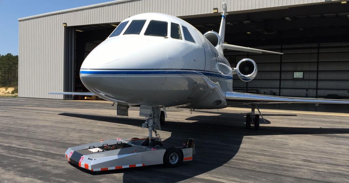 NA Aviation Technologies has launched a heavy-duty version of the TowFlexx 5-series remote-controlled electrical towbarless aircraft tug. The tug is rated for aircraft  of up to 165,000 pounds mtow, though its prime movers have a tractive motor power up to 176,000 pounds. 