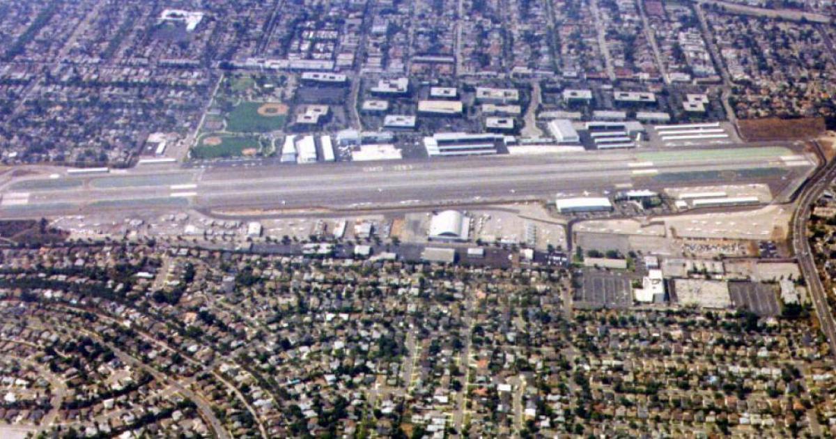The runway at Santa Monica Airport will be shortened to 3,500 feet from 4,973 feet, which is expected to halve the amount of jet traffic at the airport. (Photo: Santa Monica Airport)