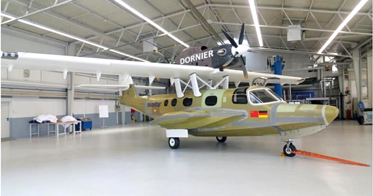 With its tandem-mounted turboprop engines, the Dornier Seastar amphibian is a unique product. Priced at $7.21 million, it has a range of possible missions.