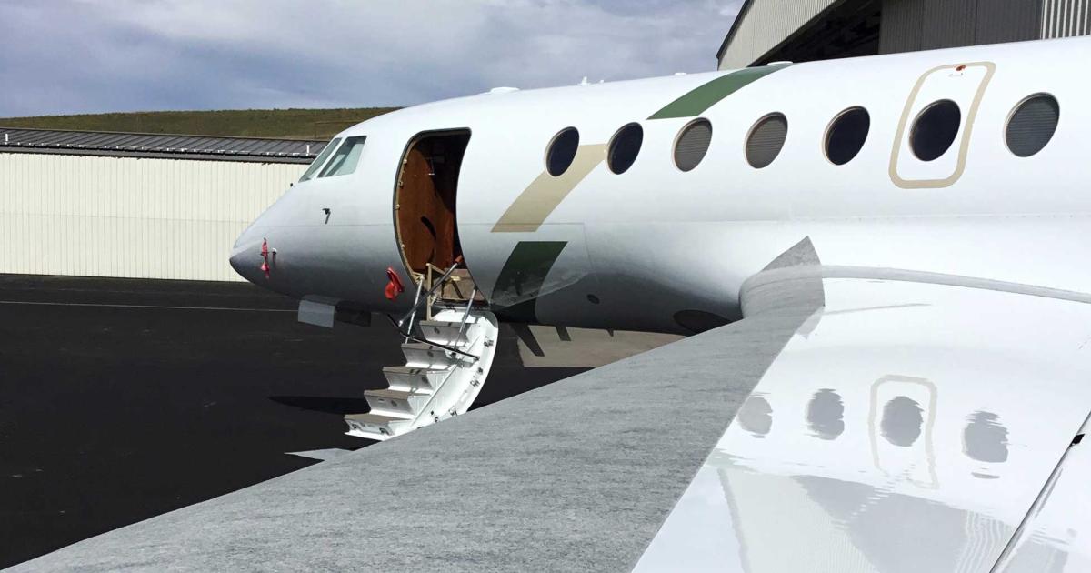 The versatile covering marketed by Colo.-based AllProtect Aviation provides MRO providers and aircraft operators with a durable, interior/exterior protective material that is  simple to install, leaves no residue, and is reusable. It is available in different widths in rolls of up to 82 feet long.