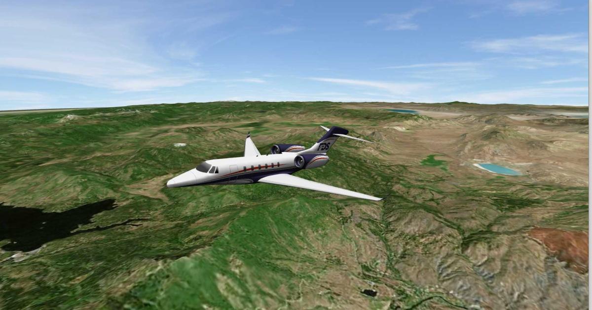 FDS Avionics' 3D moving map brings flight simulator quality graphics and the ability to zoom in on points of interest.