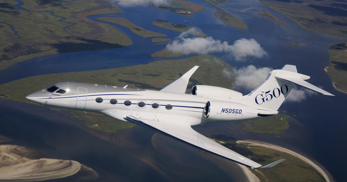 According to the latest Teal 10-year forecast, Gulfstream will lead the business jet market by value, with its soon-to-be-certified G500 helping to achieve this feat. Overall, Teal is forecasting production of 11,434 business aircraft worth $272.1 billion over the next 10 years. (Photo: Gulfstream Aerospace)
