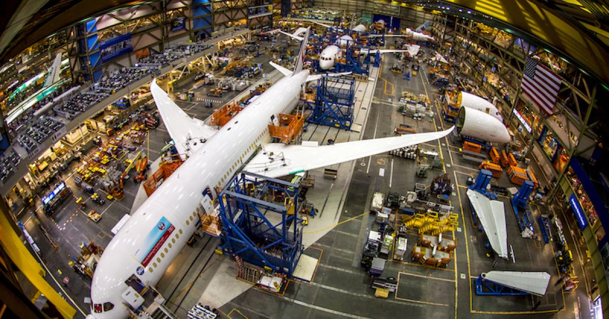 Mitsubishi Heavy Industries supplies the composite wings for the Boeing 787. A new supply contract between the two companies calls for cost concessions and a joint technology development plan for future programs. (Photo: Boeing)