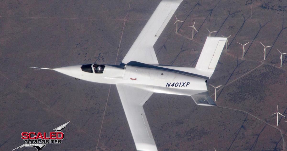 The Model 401 is powered by a single Pratt & Whitney JTD-15D-5D engine. (Photo: Scaled Composites)