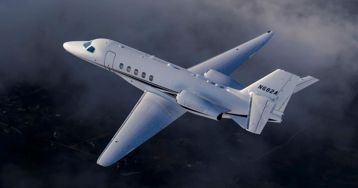 Business jet deliveries this year are being boosted by the Cessna Citation Latitude. Thirty-six examples of the new midsize jet have been handed over to customers in the first three quarters. (Photo: Textron Aviation)