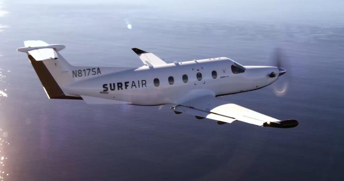 Encompass Aviation, a Part 135 firm that plans to focus on commercial aviation operations and management, “quietly” took over Surf Air’s more than 70 daily weekday flights in California earlier this year. (Photo: Surf Air)