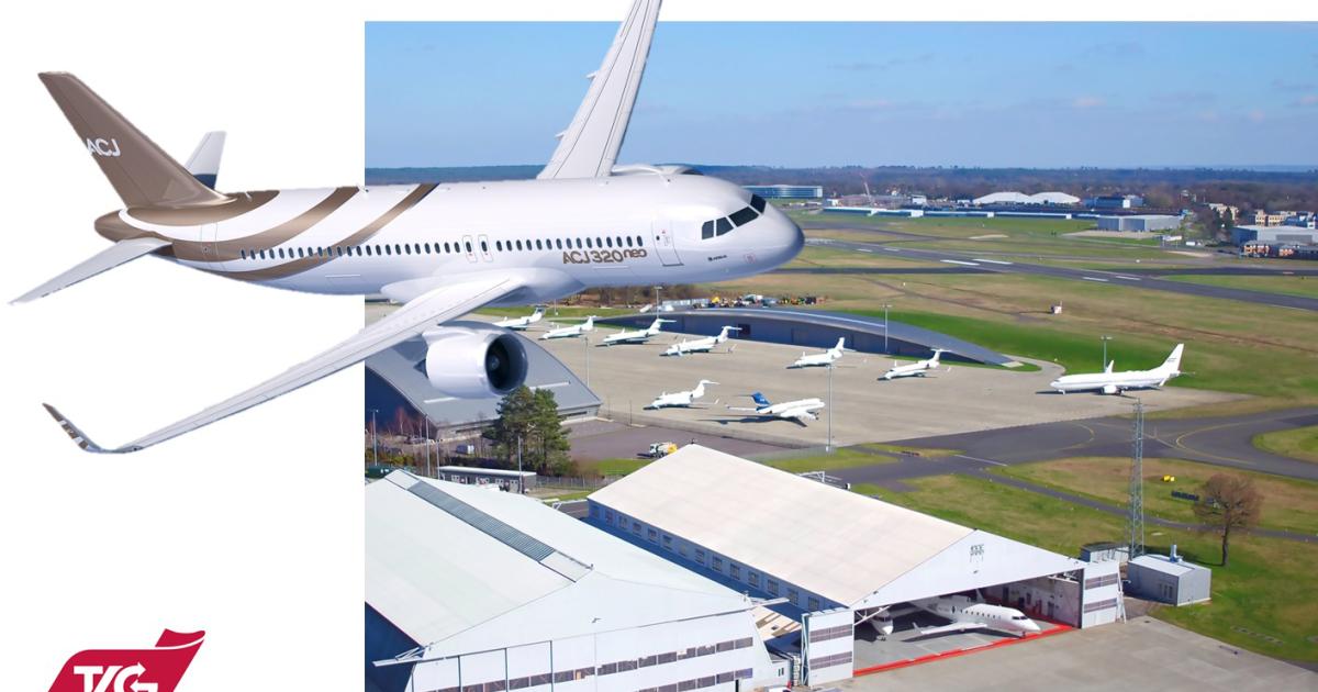 TAG Aviation's Farnborough Airport maintenance team is now offering maintenance services on Airbus Corporate Jets ACJ320 bizliners.