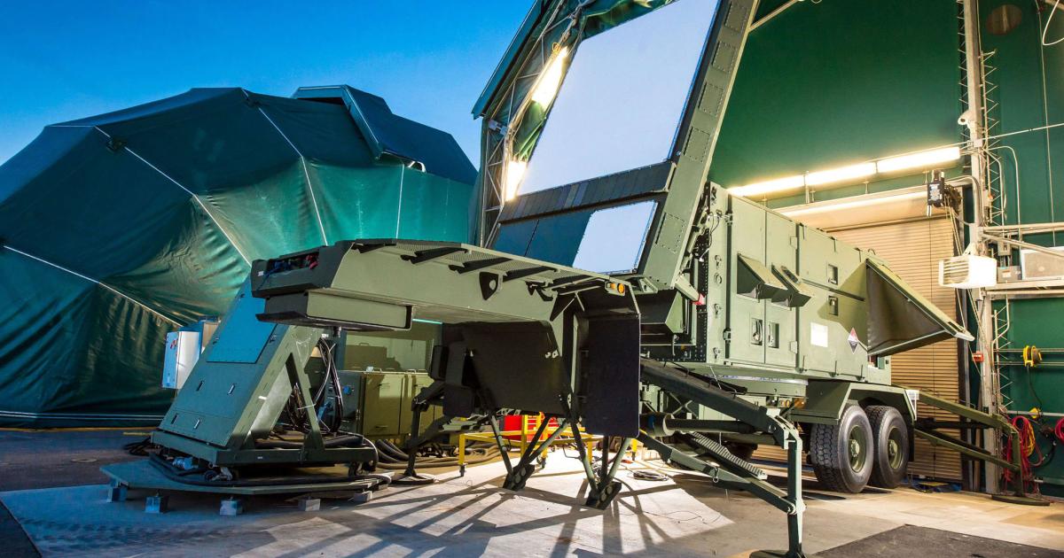 A 360-degree non-rotating AESA radar incorporating Gallium Nitride (GaN) technology will be a key feature of Poland’s Patriot system. (Raytheon)