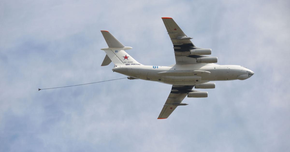 The Russian air force is expected to order 30 new Il-78M-90A refueling aircraft to supplement or replace earlier Il-78M tankers as seen here. (Photo: Vladimir Karnozov)
