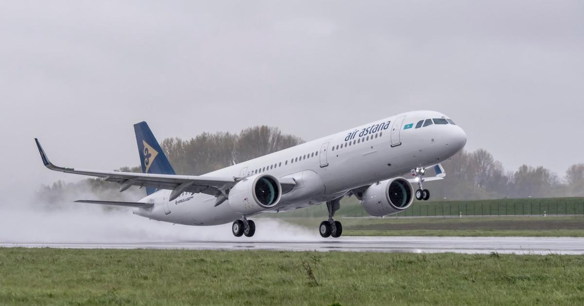 Air Astana became an operator of the Pratt & Whitney PW1100G engine on December 30, when the Kazakhstan-based carrier’s first A321neo landed at the airline’s hub at Almaty.