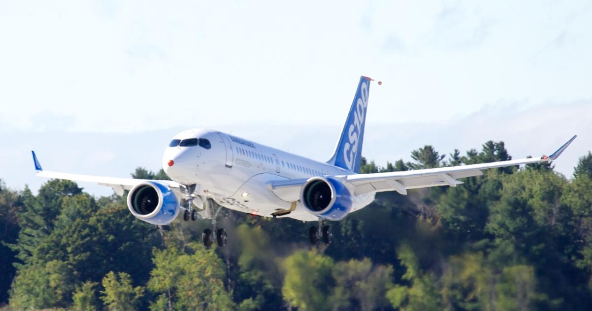 Bombardier can now sell its C Series jets in the U.S. unencumbered by tariffs. (Photo: Bombardier)