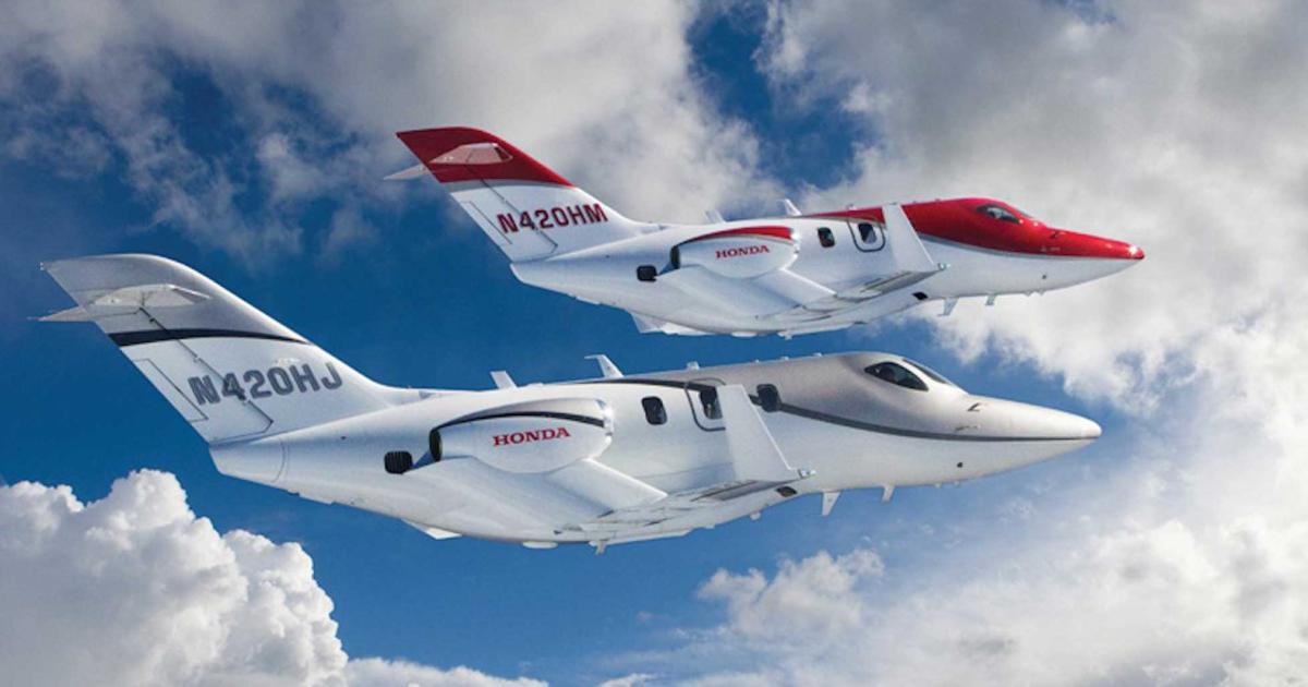 Honda Aircraft is displaying its light jet, the HA-420 HondaJet, at the Singapore Airshow and expanding the number of countries in which the airplane is certified. 