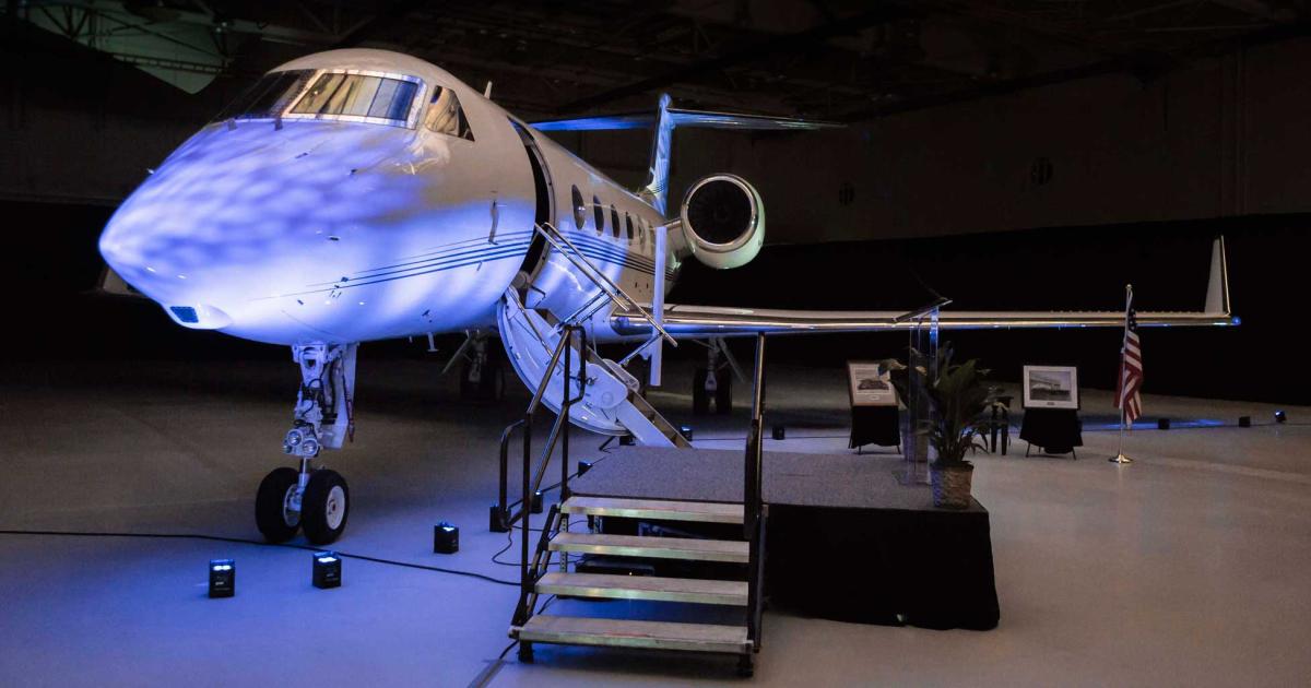 For more than a decade the G450 has been a mainstay of Gulfstream's product line, but after production of more than 360 of the long-range twin jets, the OEM has ended its run to make way for the all-new G500, which is expected to achieve certification in the first quarter of 2018. (Photo: Gulfstream)