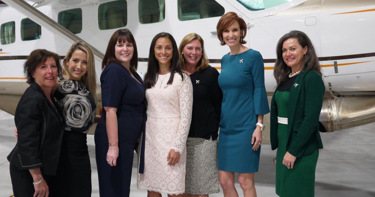 Women are in the executive suite in all facets of general aviation and aerospace, but their low profile means few realize it. IAWA intends to change that. (Photo: Amy Laboda/AIN)