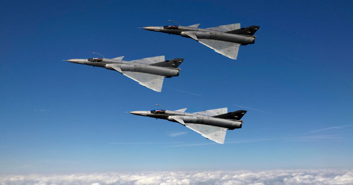 The Atlas Cheetahs that Draken is buying from South Africa are heavily modified Dassault Mirage IIIs. (Photo: Draken International)