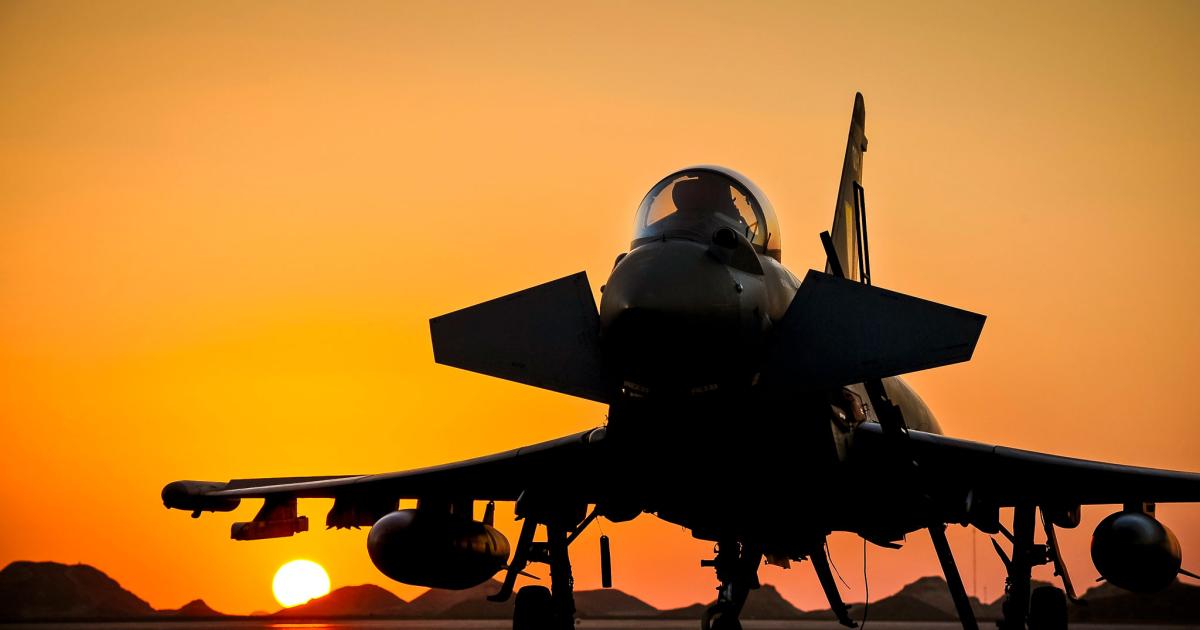 With new orders from Kuwait and Qatar, the sun hasn’t yet set on production of the Eurofighter Typhoon. (Photo: BAE Systems)