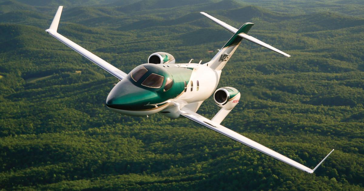 French air taxi firm Wijets has signed an MoU for 16 HondaJets, in a deal worth approximately $80 million. The aircraft will replace its 15 Cessna Citation Mustangs. (Photo: Honda Aircraft)