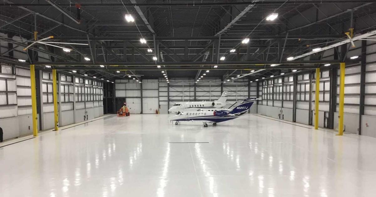 Million Air's new hangar at New York's Westchester County Airport is the first step in a massive redevelopment of the company's 23-acre leasehold.