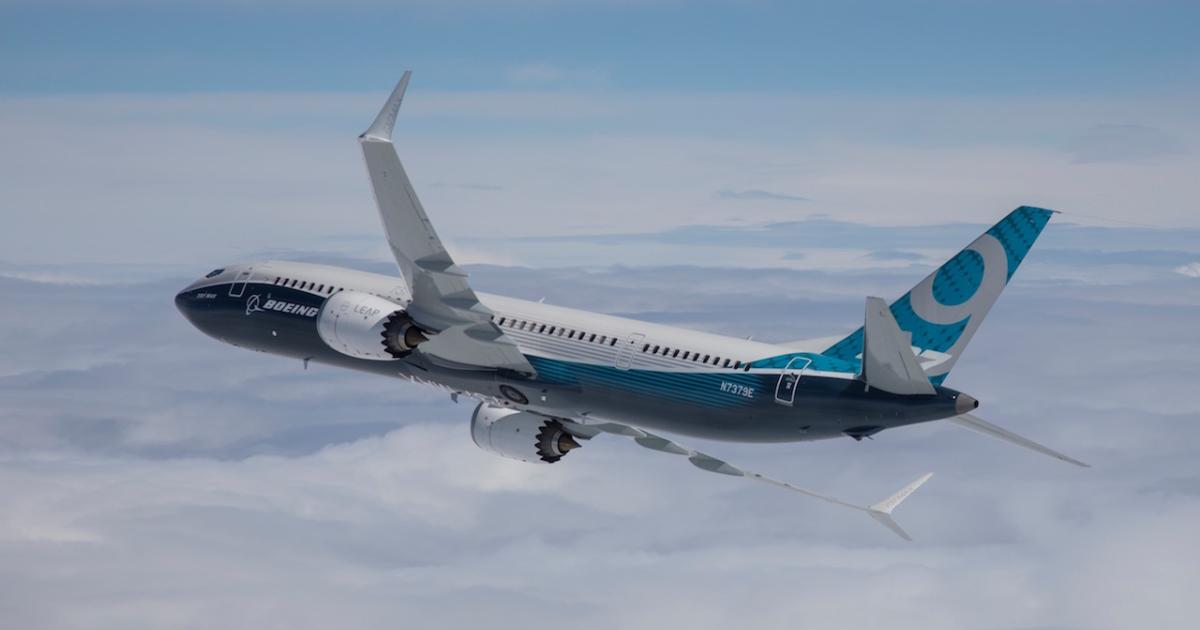 The Boeing 737 Max 9 flies to a range of 3,550 nm. (Photo: Boeing)
