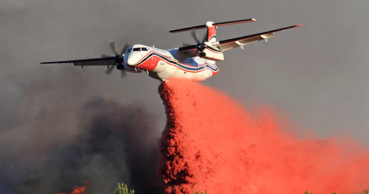 Conair's contract with Flying Colours will allow it to use the Q400 for special missions besides aerial firefighting.