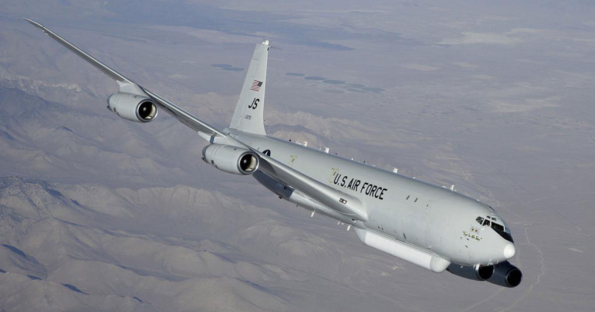 There will be no direct airborne replacement for the aging Boeing 707s that do the JSTARS mission. (Photo: USAF)