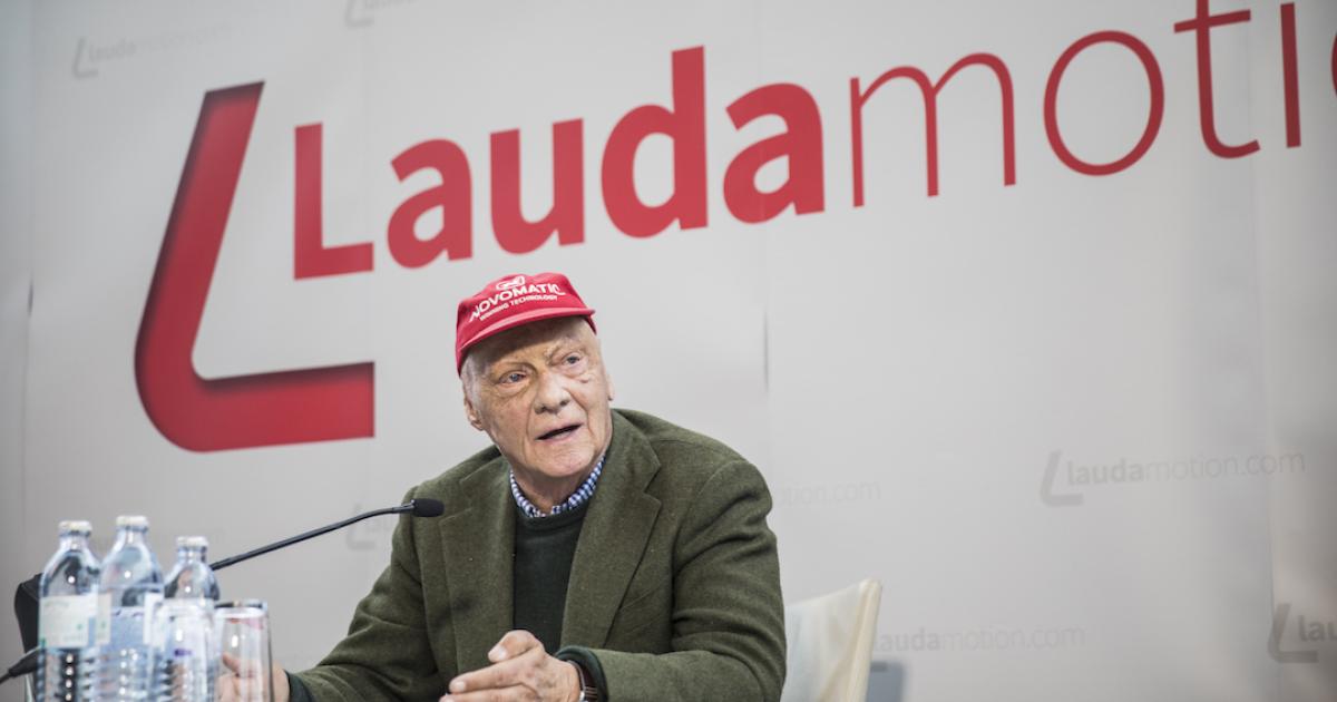 Former Formula One champion Niki Lauda discusses plans for his new Austrian airline, LaudaMotion. (Photo: LaudaMotion)
