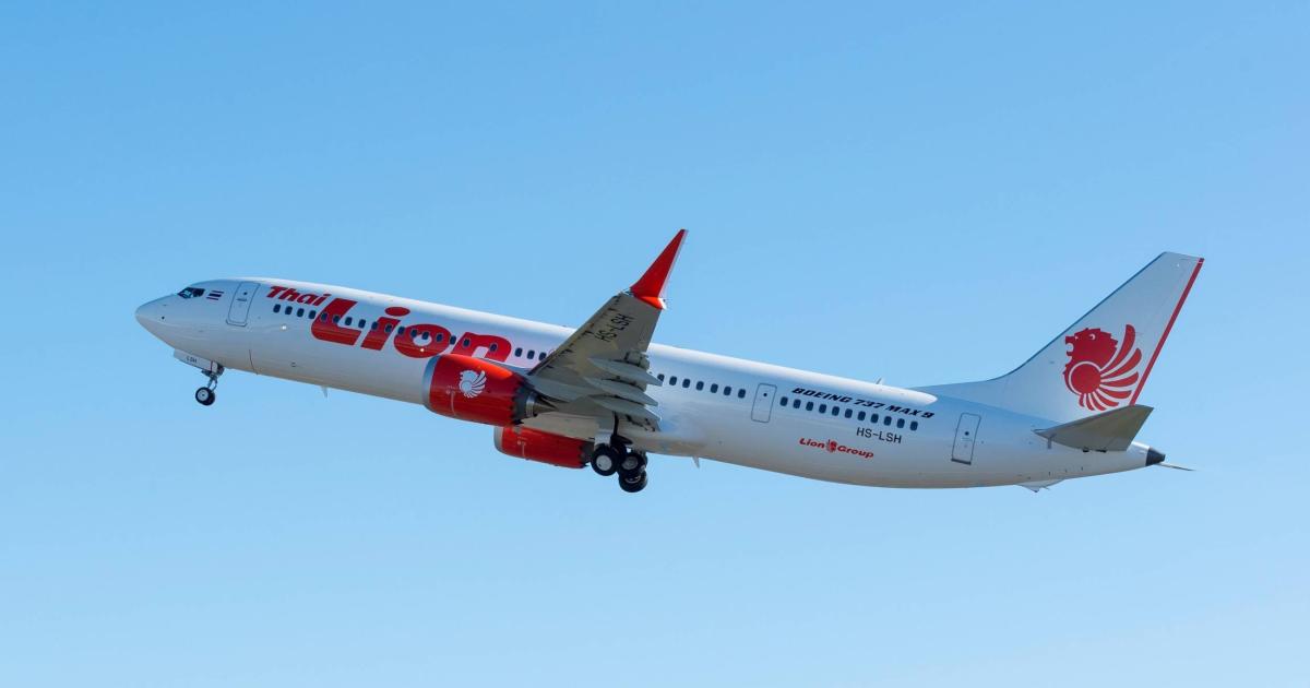 Thai Lion Air took delivery of its first Boeing 737 Max 9 on March 21. (Photo: Boeing)
