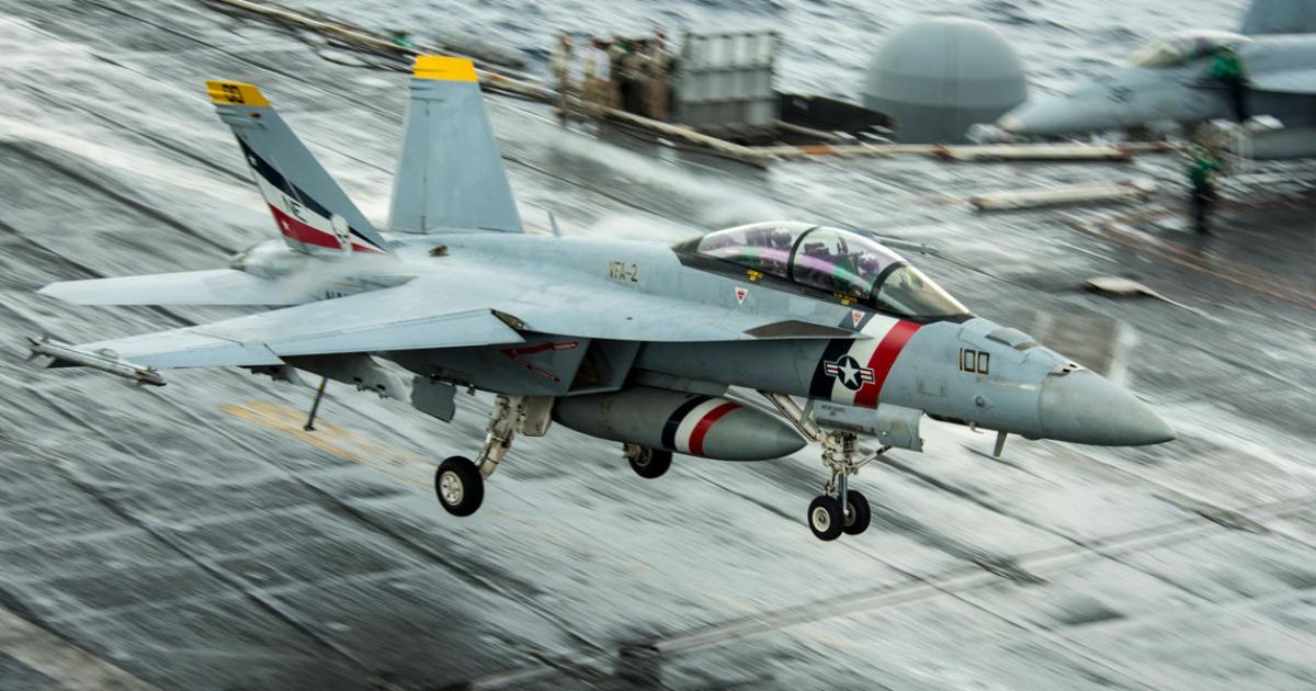 Congress has added 10 more Super Hornets to the Pentagon’s request, raising the FY18 buy to 24. (Photo: U.S. Navy)