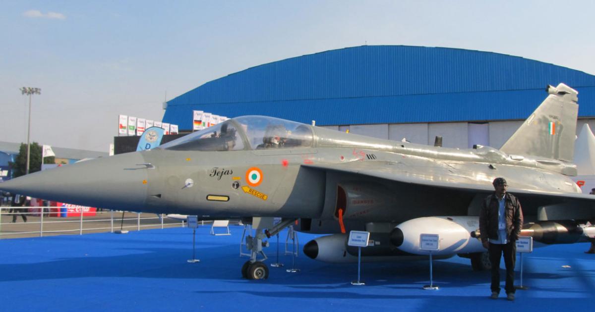 India's LCA, also known as the Tejas, has suffered delays and technical issues. (Photo: Neelam Mathews)