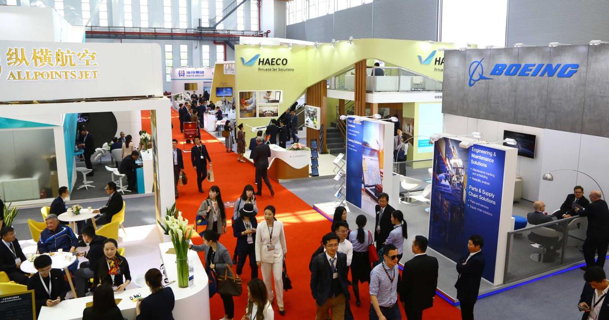 This year’s ABACE has benefited from the addition of a second hangar at host venue, the Shanghai Hawker Pacific Business Aviation Service Centre.