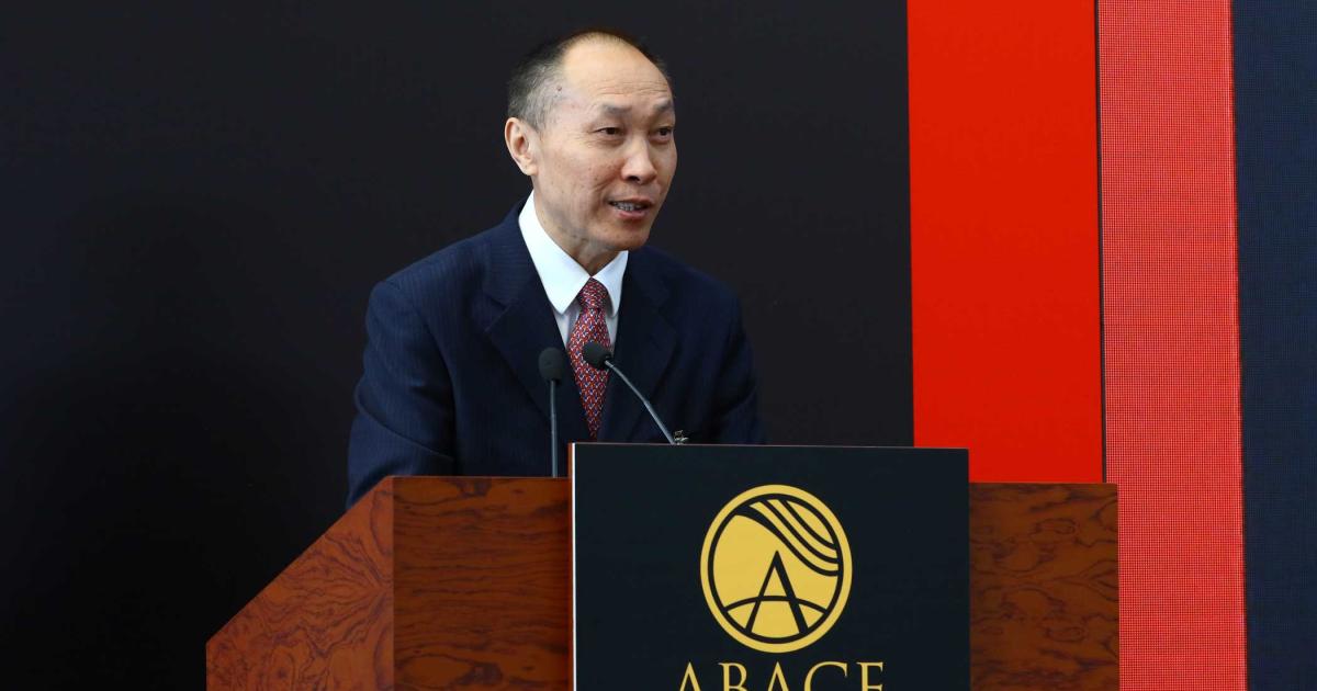 Huaiyu Jiang, director general of the CAAC East China Regional Administration, said opportunities in Chinese general aviation are looking good. (Photo: David McIntosh/AIN)