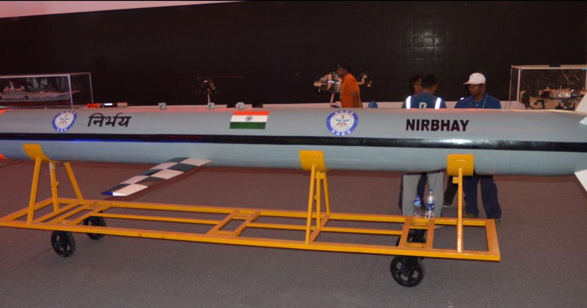 The Nirbhay is a cruise missile that is being developed by India’s DRDO. (Photo: Vladimir Karnozov)