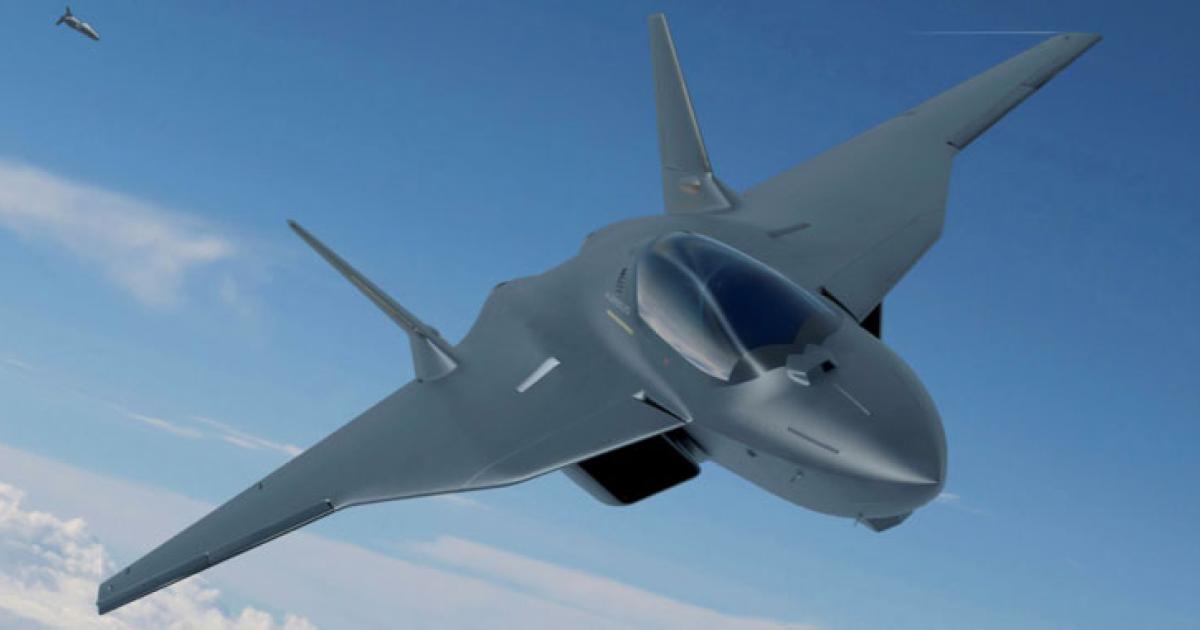 An Airbus concept for the FCAS fighter. 