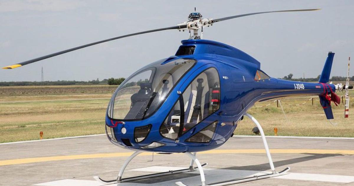 The two-seat turbine Zefir was designed to bring a helicopter with a more powerful engine to the light single market. (Photo: Curti)