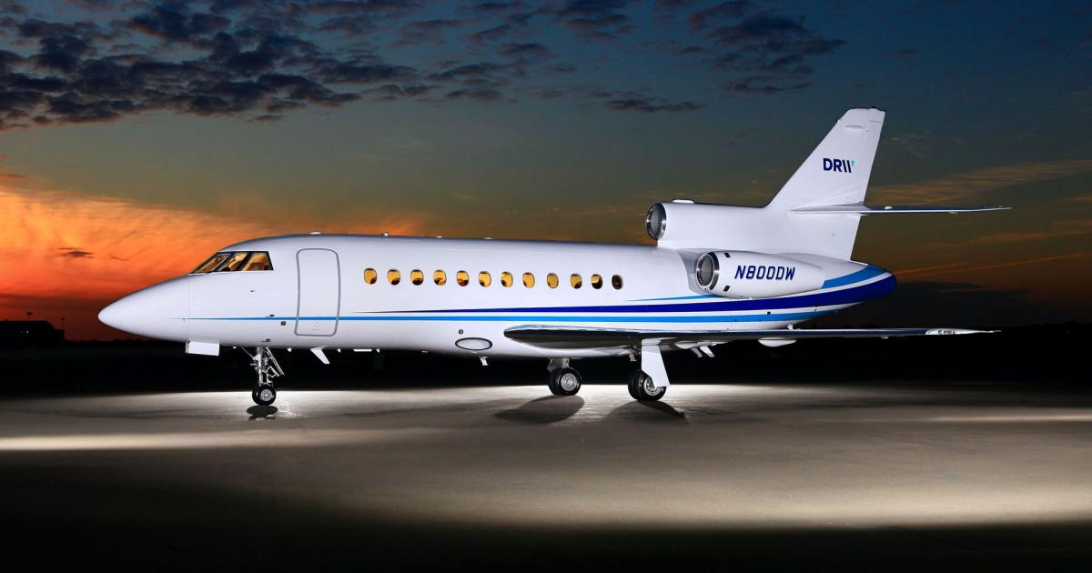 Chicago Jet Group’s Falcon 900 is now capable of flying preferred routes using FANS CPDLC.