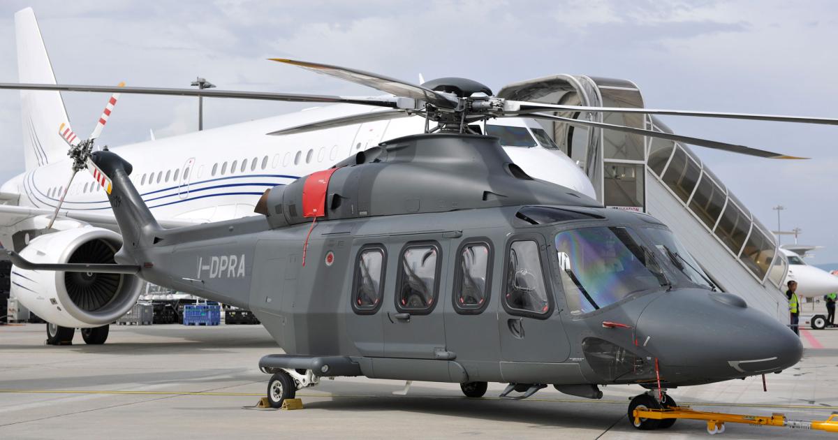 Sales for Leonardo Helicopters’ AW139 (above), AW169, and AW189 have increased. The aircraft are suited for EMS/SAR missions, offshore transport, and corporate/VIP travel.