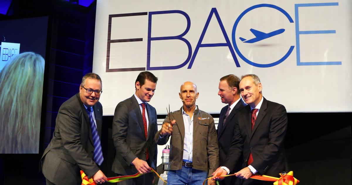 The local government to cut the ribbon to open EBACE 2018.