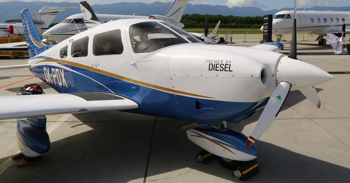 Training aircraft are sold out at Piper Aircraft for the rest of this year. Especially popular with European flight training outfits is the diesel-powered Piper Archer DX.