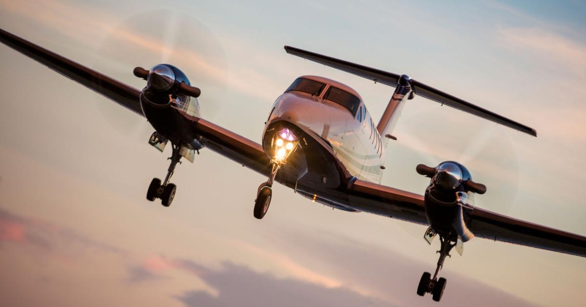 Worldwide shipments of general aviation airplanes rose by 12 units, to 447, in the first quarter, according to GAMA data. This was thanks largely due to a surge in deliveries of turboprops—especially those of Textron's Beechcraft King Air twins—in the first three months of the year. (Photo: Textron Aviation)